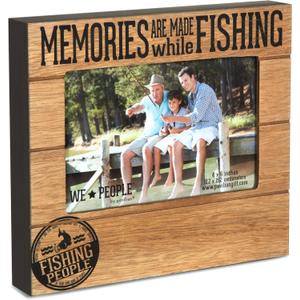 Pavilion Gift Company 67219 We People Fishing People Frame, 7-1/2 x 6-3/4"