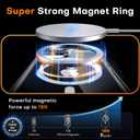 TAURI 2 in 1 Magnetic for iPhone 13 Case, [Compatible with MagSafe] [with 1X Screen Protectors] Not-Yellowing, Military-Grade Protection Slim Phone Case for 13 Cover, Clear, 6.1"