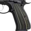 Cool Hand G10 Grips for CZ 75 Full Size, CZ 75 SP-01 Tactical, CZ 75B BD, Shadow 2, Black Gun Grips Screws Included, Aggressive Snake Scale Texture (Coyote Color)