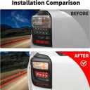 JWWY Tail Light Cover for Toyota 4Runner 20142023, Rear Light Lamp Protective Guard Trim Exterior Accessories,2pcs Black