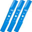 742-05052A 942-05052A Lawn Mower Blades 50 inch Deck for Troy Bilt MTD Cub Cadet XT1 LT50 ZT1 50 RZT 50 ZT2 50 High-Lift Blades for 942-05052 XT1 XT2 Enduro GT50 LX50 S50, 6 Point Star, 3 Pack (Blue)