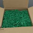 Hampton Distribution Forest Green Crinkle Paper Filler, 2lb Shredded Paper For Gift Baskets, Basket Filler for Birthdays, Weddings, Showers & Holidays