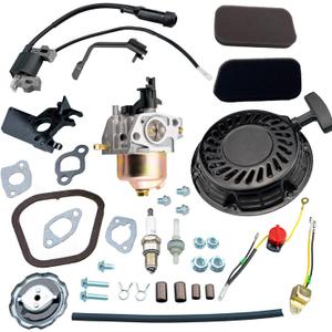 HZ Recoil Starter Carburetor Air Filter Kit for Harbor Freight Predator 3200 4000 4375 3500 Watt Generator Powered by 212cc 173cc R210 Engine
