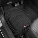Motor Trend FlexTough Floor Mats for Cars, Black Deep Dish All-Weather Car Mats, Waterproof Trim-to-Fit Automotive Floor Mats for Cars Trucks SUV, Universal Floor Liner Car Accessories