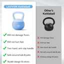 Soft Kettlebell - Cushioned Impact-Resistant Base and Anti-Slip, Kettle bell Anti-Slip Grip Weight for Home Workouts, Safe Strength Training Kettlebells Sets for Women & Men, With Non-slip Gloves