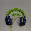 AILIHEN C8 Headphones Wired, On-Ear Headphones with Microphone and Volume Control, Corded 3.5mm Headset for Boys Girl School Smartphones Chromebook Laptop Computer Tablets Airplane Travel (Blue Green)