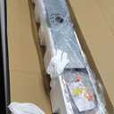 Ralbay 6-Light Brushed Nickel Bathroom Vanity Light Metal Acrylic Modern LED Bathroom Lighting Over Mirror (40.4 inch)