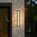 TRUWELLA Outdoor Wall Lights 23.6inch Modern Outdoor Wall Sconce LED Long Wall Sconces Black Front Porch Light Waterproof Led Wall Light IP67 3000K Exterior Lighting fixtures