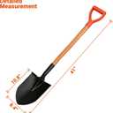 41" Round Shovel, Garden Tool with D-Handle, Shovel for Digging, Wooden Handel Garden Shovel,Beach Shovel, Car Snow Shovel