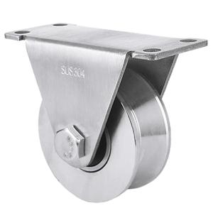 CertBuy Large Pulley Wheel 68mm, Heavy Duty V Groove Wheel Pulley, 304 Stainless Steel Silent Pulley Block, Duplex Bearings Inside, Wall Mounted Industrial Rope Pulley for Lifting