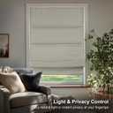 CHICOLOGY Cordless Roman Shade Window Treatment, Room Darkening Privacy Liner, True-to-Size No Deduction, Inside/Outside/Ceiling Mount, Cordless for Kids & Pets, 27" W x 64" H, Del Mar Moon Shell
