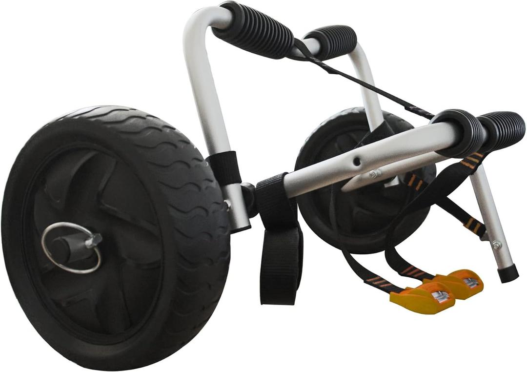 100LBS Kayak Cart Canoe Carrier Trolley for Carrying Kayaks,Canoes,Paddleboards with Plastic Wheels
