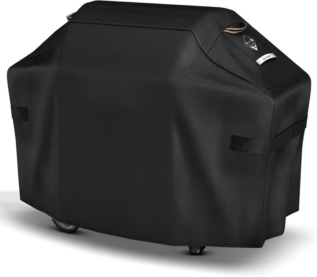 Ultimate Durable 60 Inch Grill Cover for Outdoor Grill,Heavy Duty Waterproof Rip-Proof BBQ Cover,Fade Resistant Gas Grill Cover with Straps,3-4 Burner Barbecue Cover for Weber Char-Broil Nexgrill,etc