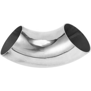 Motoforti 2.5" Inch OD 90 Degree Mandrel Bend Elbow Car Modified Exhaust Pipe Tubing 1.5mm/16GA Thickness 304 Stainless Steel Bend Tube Stair Handrail Piping 63x175x1.5mm