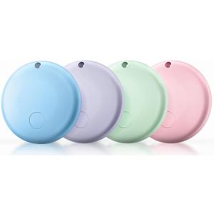 Air Tracker Tags-4 Pack Tracker Tag Work with Apple Find My (iOS 14.6 Above Only) Smart Tag Item Finders for Key, Luggage, Backpacketc. (Red, Blue, Purpule, Glue, 4 Pack)