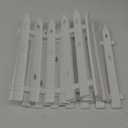 16"Fence for Christmas Tree, Extra Large 24pcs White Picket Fence for Chirstmas Tree, Plastic Christmas Tree Fence for Pets, Christmas Tree Fence for Kids, Craft Christmas Tree Patterns(16"Hx5"W Each)