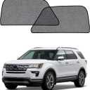 Car Window Shade for Ford Explorer 2011-2019,2 Pack UV & Glare Protection, Breathable Privacy Screen, Insect & Bug Blocker Magnetic Mesh Side Rear Sun Shades for Baby Camping, Napping & Travel