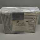 Finlonte Quilt Queen Size 100% Cotton Queen Size Quilts Grey Black Brown Quilted Bedspreads Plaid Comforter Set Lightweight Reversible Soft Breathable Bedding Sets for All Season, 3 Pieces (Queen (90"x98"))