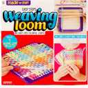 Made By Me Easy Steps Weaving Loom for Kids, Includes 165 Loom Loops & 1 Weaving Loom with Loom Hook, Makes 4 Projects, Hook & Loop Potholder Kit, DIY Weaving Kit, Potholder Loom Kit, Kids Crafts