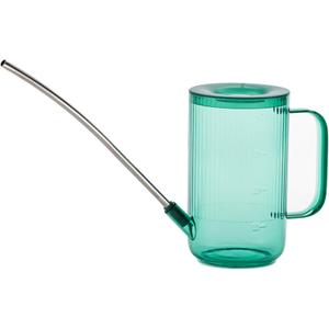 Watering Can,1L Acrylic Long Plant Spout Watering Bottle for Garden,Transparent Watering Sprinkler Pot Spray Tools for Outdoor Indoor House Office Green and Spray Bottl