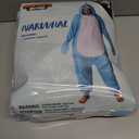 Spooktacular Creations Halloween Dalmatian Dragon Triceratop Unisex Costume, Adult Animal Costume Halloween Costume Party (Blue, S)