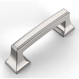 Amerdeco 10 Pack Brushed Satin Nickel Cabinet Pulls 3 Inch(76mm) Hole Center Cabinet Hardware Kitchen Cabinet Handles for Bathroom Drawer Pulls Dresser Pulls ZH0010