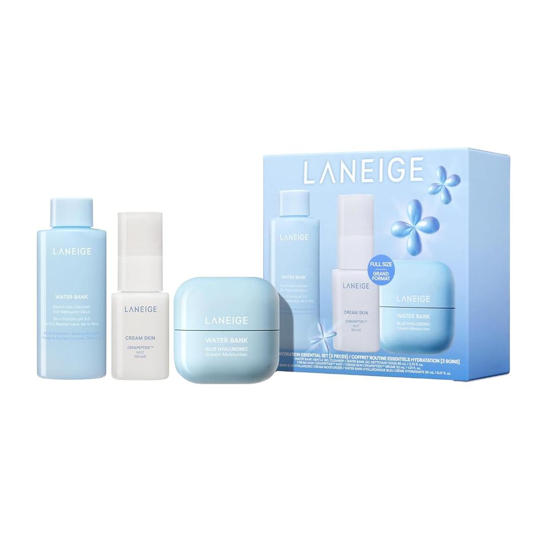 LANEIGE Water Bank Blue Hyaluronic Cream Moisturizer: Hydrating Korean Face Cream with Squalane & Ceramide for Skin Barrier Support, Dermatologist-Tested