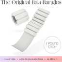 Bala Bangles Wrist & Ankle Weights for Women & Men, Home Gym Equipment, 1 LB