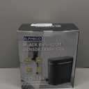 ELPHECO Black Bathroom Trash Can with Lid 2 Gallon Sensor Trash Bin, Automatic Narrow Garbage Can, Waterproof Smart Trash Can, Slim Motion Sensor Waste Bins for Bathroom, Living Room, Office