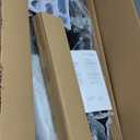 VECELO Upholstered Dining Chairs Set of 4, Modern PU Leather and Solid Wood Legs & High Back,Parsons for Kitchen/Living Room- Black