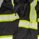 Hi Vis Hoodie for Men Reflective Safety Sweatshirts High Visibility Class 3 Construction Work Zipper Jackets XL