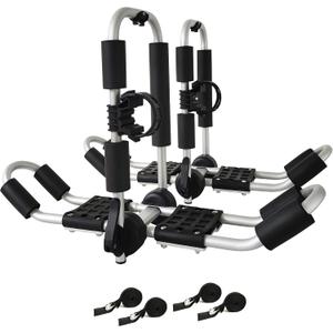 J-Style 4-in-1 Roof Rack - Kayak, Canoe, Surfboard & Ski Board Carriers for SUV & Car
