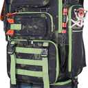 ayamaya Fishing Backpack with Cooler, 45L Tackle Backpack with Rod Holders & Insulated Lunch Bag, Large Outdoor Fishing Bag for 4 Tackle Boxes & Gears