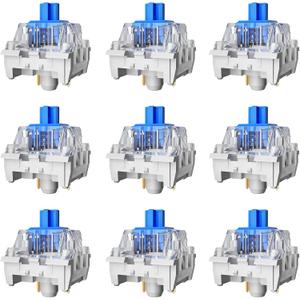Mechanical Gaming Keyboard Blue Switches, 3 Pin 50gf RGB SMT Clicky Switch, Dustproof and Waterproof Switch (Blue, 108PCS)