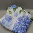 Watercolor Blue Hydrangea Half Round Door Mat Indoor semi-Circular Floor mat, for Outside Entry 30x18 in Wear Resistant Semi Circle Floor Mats Area Rugs for Kitchen