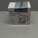 Aigostar Small Electric Kettle, 1L Portable Electric Tea Kettle 1100W with Automatic Shut-Off and Boil Dry Protection, Travel Hot Water Boiler Cordless for Making Coffee and Tea, BPA-Free, Grey