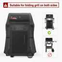 Kingkong 7105 Premium Grill Cover for Weber Spirit 210 Series Gas Grills with Both Collapsed (Not Fit for Spirit II E-210) Including Grill Brush and Tongs