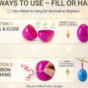 Olixmlya 500 PCS 2.4" Fillable Plastic Easter Eggs, Empty Easter Eggs Colorful Plastic Eggs Bulks Easter Basket Stuffers Hunt Easter Party Favor for Kids Teens Boys Girls