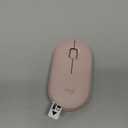 Logitech Pebble Wireless Mouse with Bluetooth or 2.4 GHz Receiver, Silent, Slim Computer Mouse with Quiet Clicks, for Laptop/Notebook/iPad/PC/Mac/Chromebook - Rose/Pink