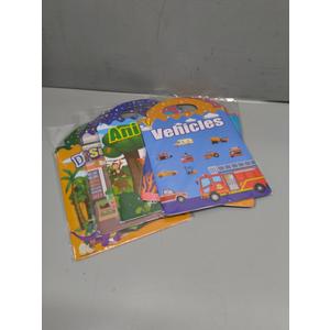 5 Sets Reusable Sticker Books for Toddlers 2-4 Years, Jelly Sticker Activity Books for Kids, Travel Toys for Toddlers Ages 2+ Girls & Boys