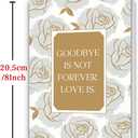 4 x Sympathy Card, Condolences Card, Sympathy Cards with Premium Envelope, 8x5.3 Inches, Double-Sided (BT-102)