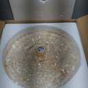 Modern Mini Crystal Chandelier, 3-Tier Raindrops Design Small Chandelier Light Fixture, Flush Mount Ceiling Light Fixture for Bedroom, Hallway, Living Room - E26 Base, Chandelier for Bedroom (Gold)