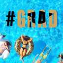 Mifoci 35.4 Inch Large 2026 Graduation Pool Floating Letters Black Gold Congrats Grad Pool Float Decorations Class of 2026 Grad Party Photobooth Props Supplies for Summer Graduation Prom Party, 35.4 x 18.5 inches
