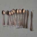 LIANYU Copper Silverware Flatware Set, 20 Piece Stainless Steel Cutlery Set for 4, Mirror Finish, Ideal for Home Hotel Wedding Festival Party, Dishwasher Safe