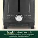 Cuisinart Core Collection 2-Slice Toaster | Extra-Long Slots for Artisan Bread, Bagel | High-Lift Quickview | Single Slice & Defrost Function | +30sec Toast Boost | Removable Crumb Tray, Black
