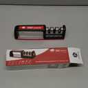 Kitchen Knife Sharpener - Complete 3-stage Knife Sharpener CS-T01 with Diamond Dust Rods, Sturdy Design, Non-slip Base Pat, Easy and Safe to Use, Fast and Effective Manual Sharpening Tool