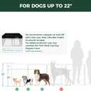 FXW Homeplus Unleashed Indoor Dog Playpen - Stress-Free and Safe Play, Heavy Duty 32 Inch 6 Panels Dog Pen for Small and Medium Dogs, WhitePatented