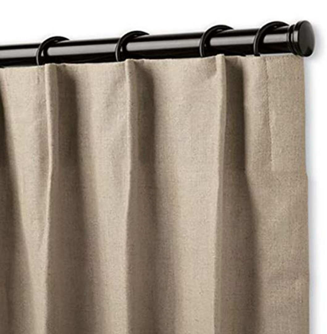 Add Pinch Pleat to Our Custom Made Curtain, Wide 1 Panel Single Pinch Pleat, 130x90 in