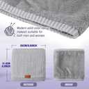 Winter Neck Gaiters & Ski Mask,Winter Fleece Neck Warmer Face for Men &Women Windproof Gift (Gray*darkgray)