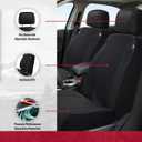 Dickies Auto Front Seat Covers Protector Black Car Seat Cove
